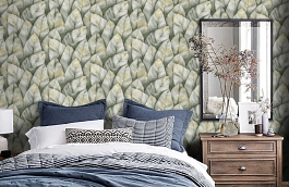 Обои 1077-05 фото в интерьере спальни превью