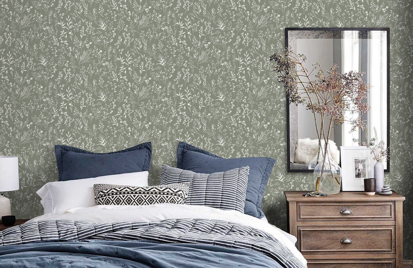 Обои 287913 фото в интерьере спальни