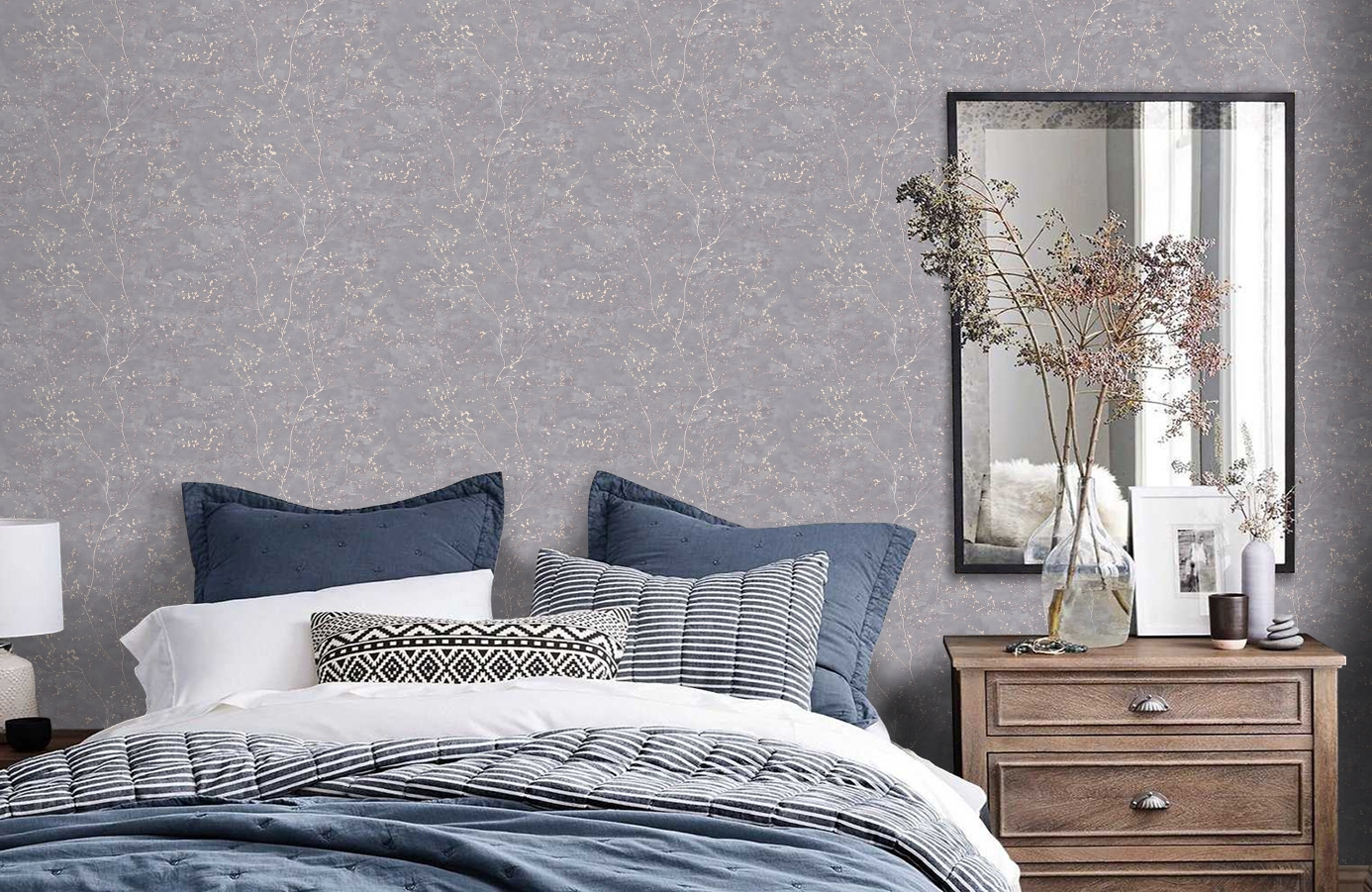 Обои 588257 фото в интерьере спальни