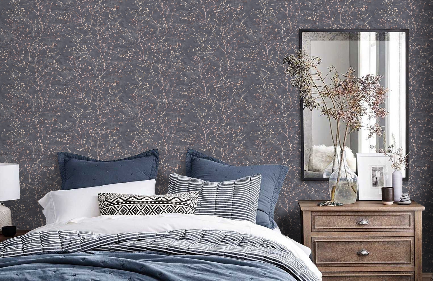 Обои 588259 фото в интерьере спальни