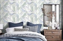 Обои 70608-76 фото в интерьере спальни превью