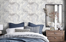 Обои 70608-86 фото в интерьере спальни превью