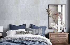 Обои HK47012 фото в интерьере спальни превью