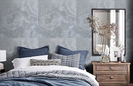 Обои HK61729 фото в интерьере спальни превью