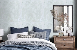 Обои HK61805 фото в интерьере спальни превью