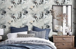 Обои 11167-01 фото в интерьере спальни превью