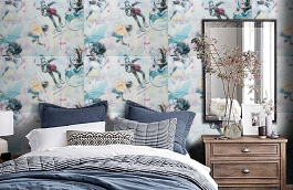 Обои 11167-02 фото в интерьере спальни превью