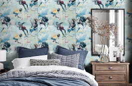 Обои 11167-03 фото в интерьере спальни превью