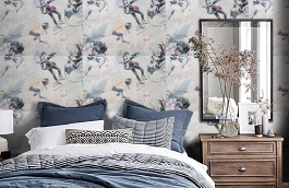 Обои 11167-04 фото в интерьере спальни превью