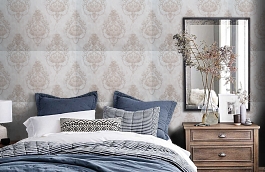 Обои 11135-03 фото в интерьере спальни превью