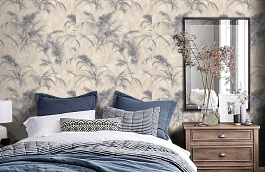 Обои 7286-02 фото в интерьере спальни превью