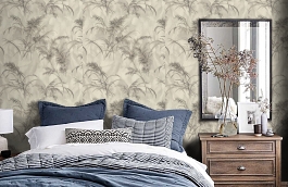 Обои 7286-12 фото в интерьере спальни превью