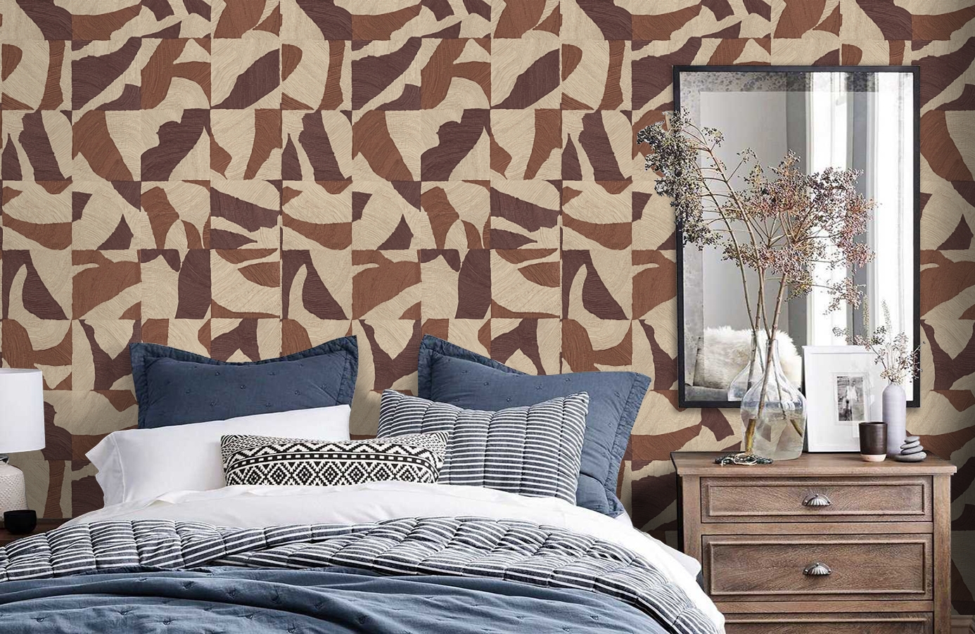 Обои 21061 фото в интерьере спальни