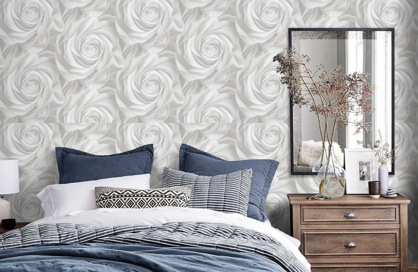 Обои 589293 фото в интерьере спальни