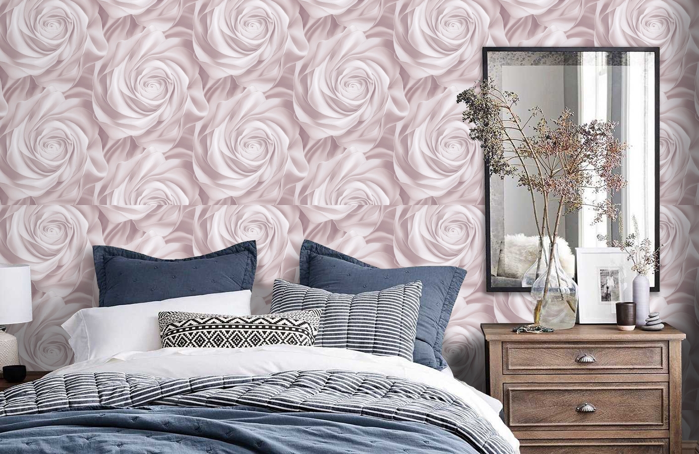 Обои 589295 фото в интерьере спальни