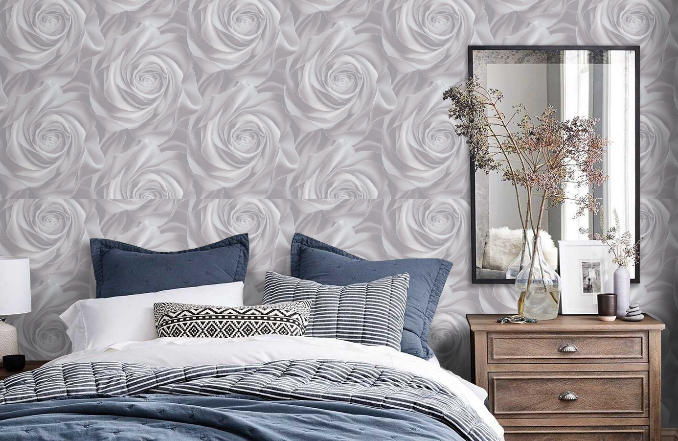 Обои 589296 фото в интерьере спальни