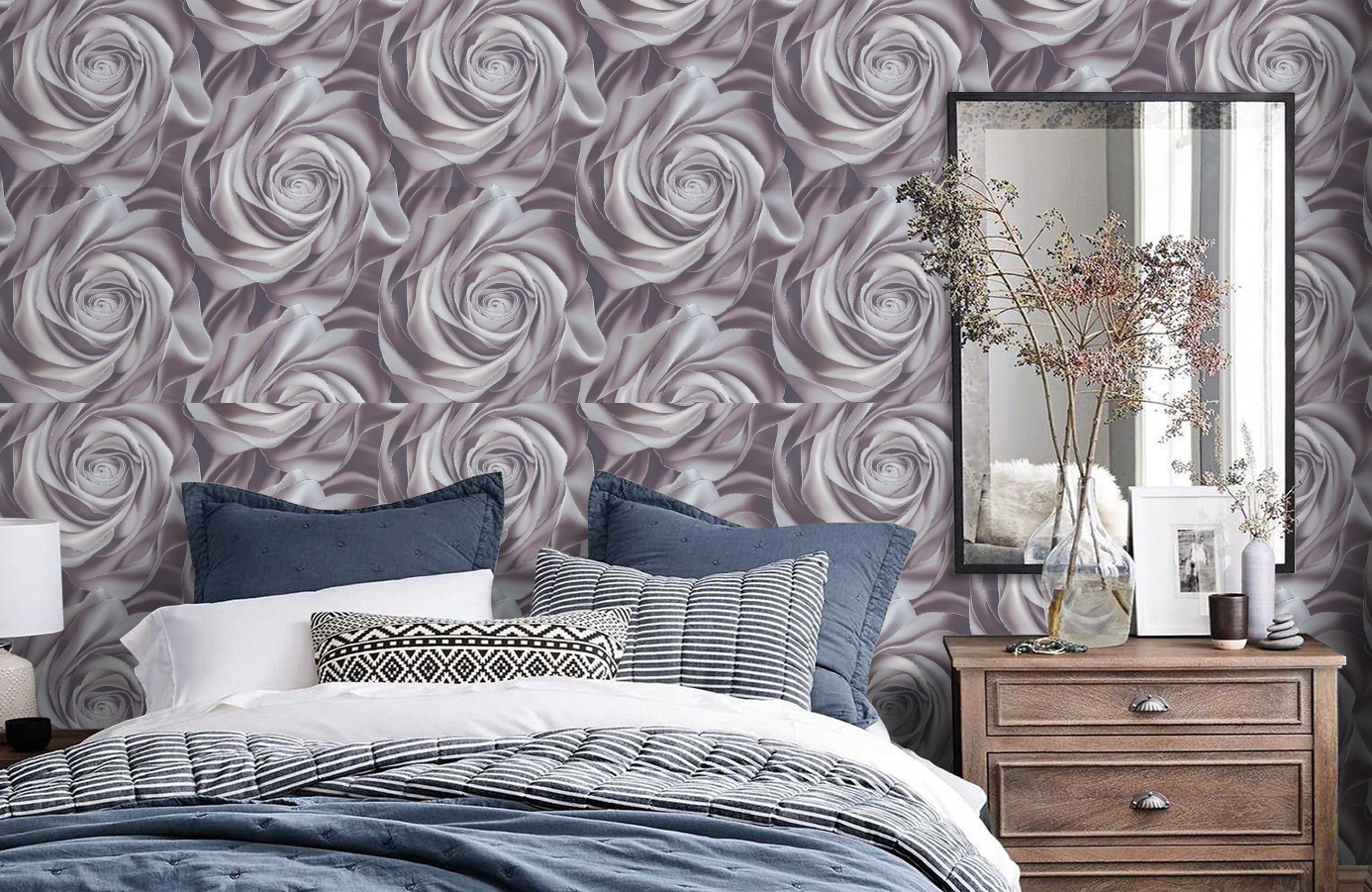 Обои 589297 фото в интерьере спальни