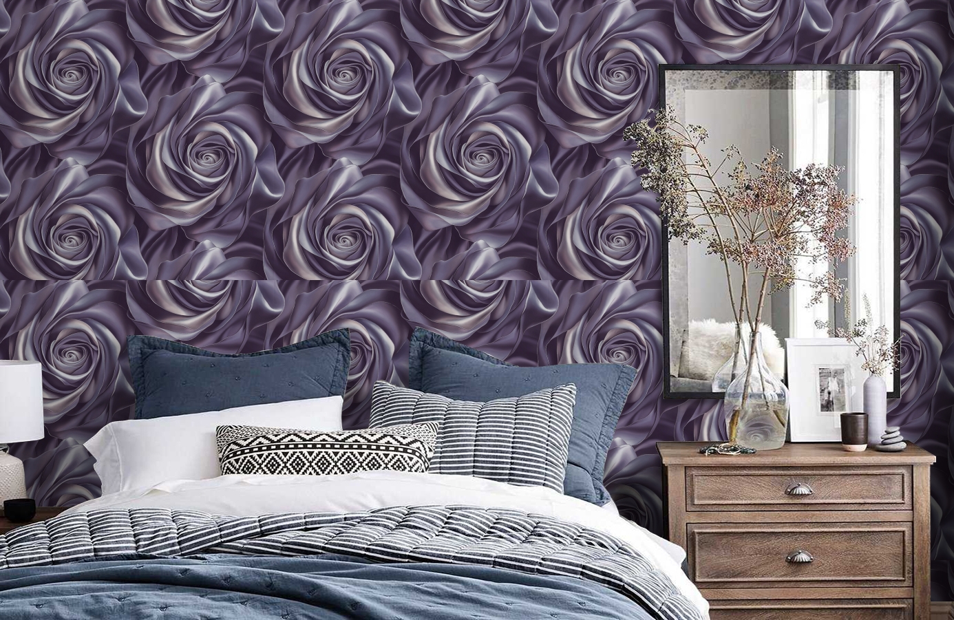 Обои 589299 фото в интерьере спальни