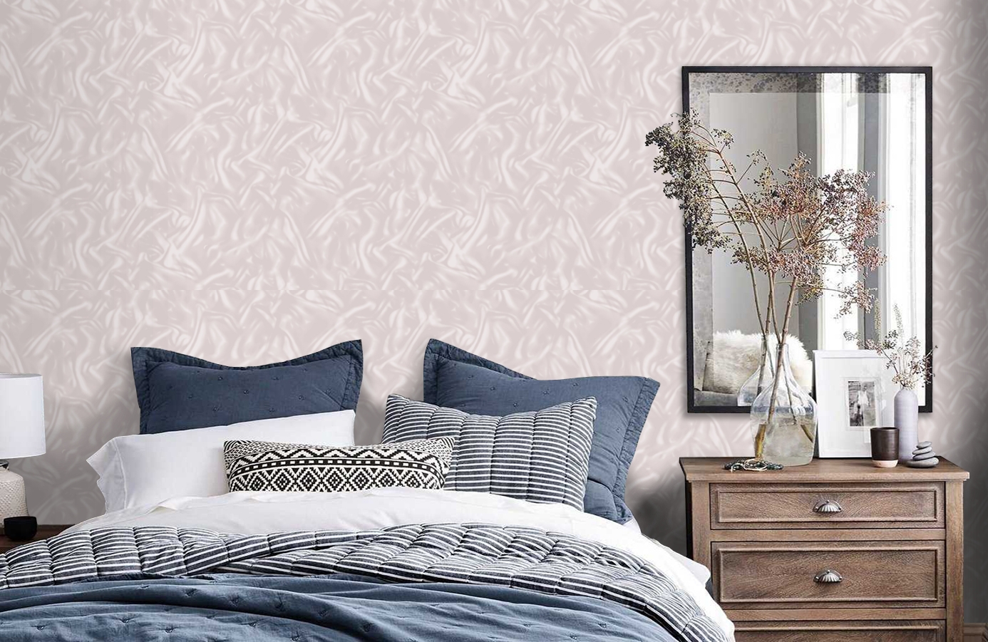 Обои 589305 фото в интерьере спальни