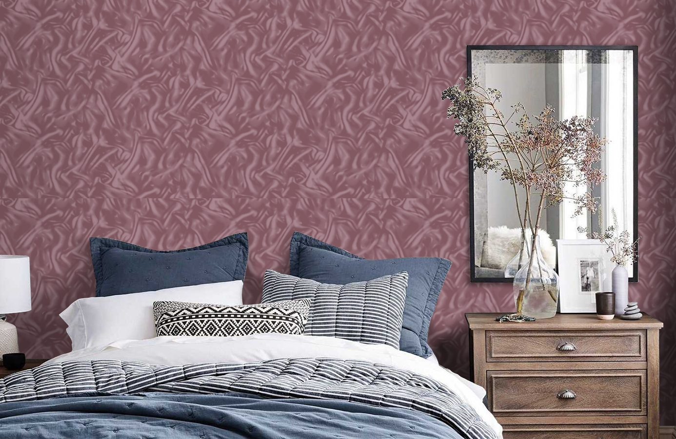 Обои 589308 фото в интерьере спальни