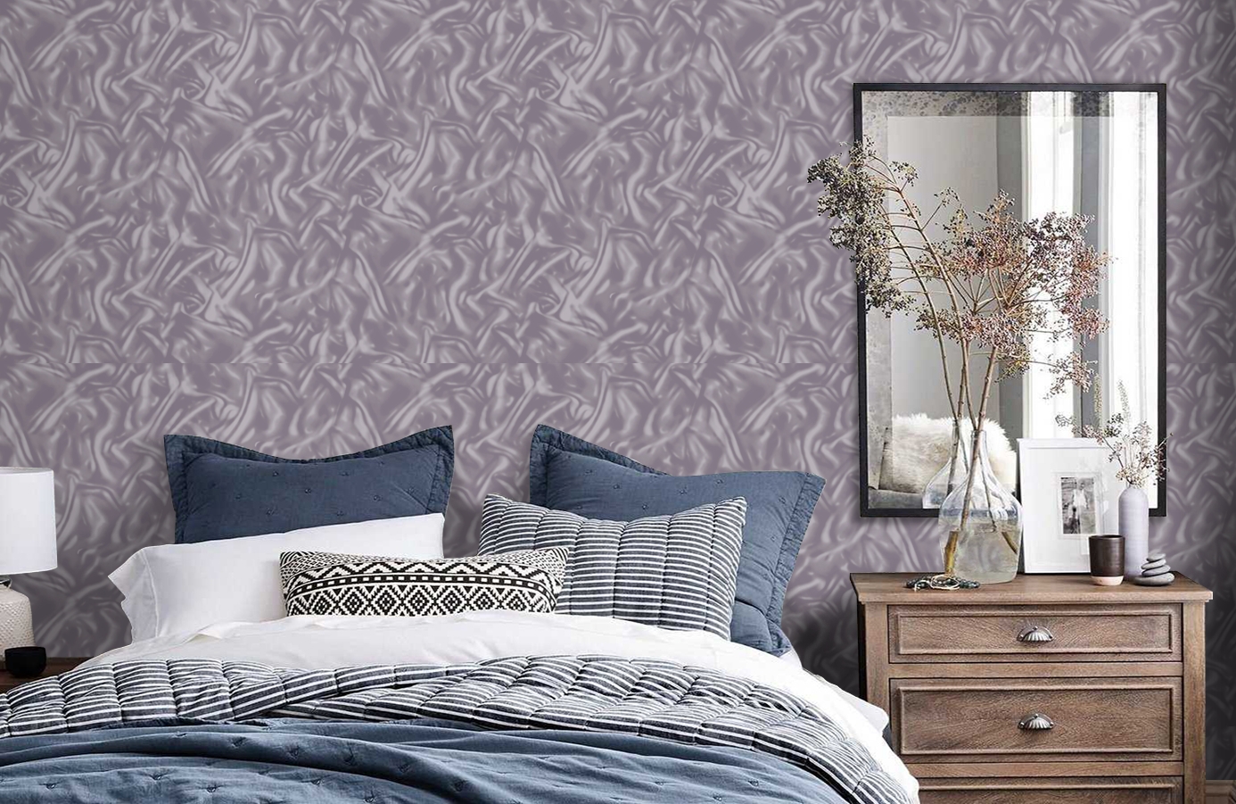 Обои 589309 фото в интерьере спальни