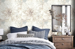 Обои R162135 фото в интерьере спальни превью
