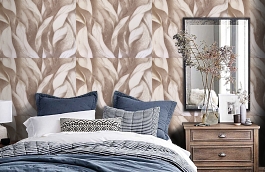 Обои E106904 фото в интерьере спальни превью