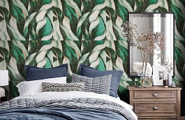 Обои E106906 фото в интерьере спальни превью