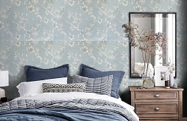 Обои E203802 фото в интерьере спальни превью