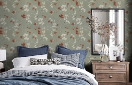 Обои E203804 фото в интерьере спальни превью