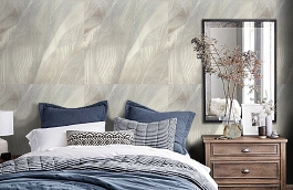 Обои HC6406 фото в интерьере спальни превью