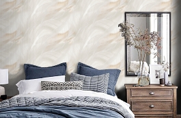 Обои HC6410 фото в интерьере спальни превью