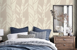 Обои 9046-01 фото в интерьере спальни превью