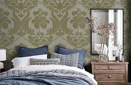 Обои 10AMF-D фото в интерьере спальни превью