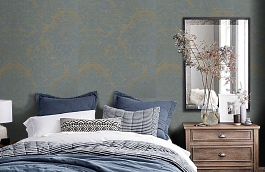 Обои 6AMF-O фото в интерьере спальни превью