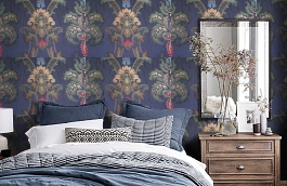 Обои 1-FN-D фото в интерьере спальни превью