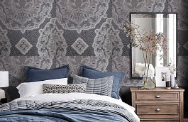 Обои 10-aur-d фото в интерьере спальни превью