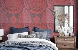 Обои 11-aur-d фото в интерьере спальни превью