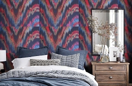 Обои 11-TF-W фото в интерьере спальни превью