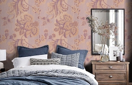 Обои 13_BTC_C фото в интерьере спальни превью