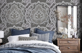 Обои 13-aur-d фото в интерьере спальни превью