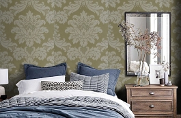 Обои 1EGN-AR фото в интерьере спальни превью