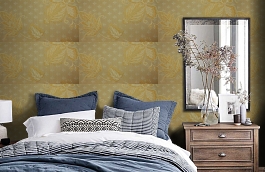 Обои 2 FEL-F фото в интерьере спальни превью