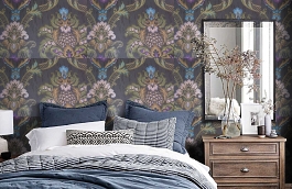 Обои 2-FN-D фото в интерьере спальни превью