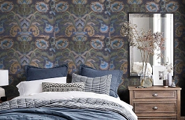 Обои 2-FN-V фото в интерьере спальни превью