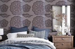 Обои 2-TF-P фото в интерьере спальни превью