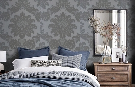 Обои 21EGN-D фото в интерьере спальни превью