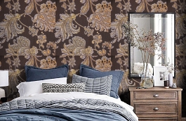 Обои 4_BTC_C фото в интерьере спальни превью