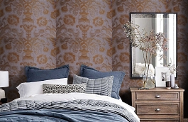 Обои 4-FN-V фото в интерьере спальни превью