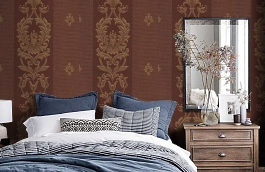 Обои 4EGN-L фото в интерьере спальни превью